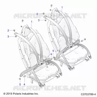 SIEGE BELT MOUNTING, REAR