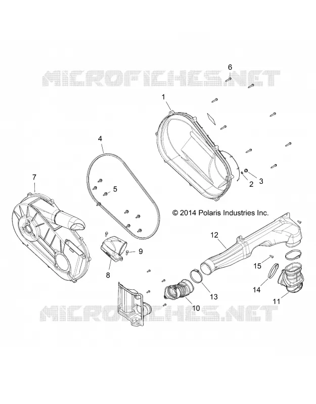 SYSTÈME DE TRANSMISSION, COUVERCLE D'EMBRAYAGE AND DUCTING