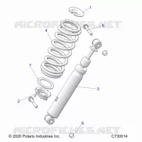 SUSPENSION, AMORTISSEUR AVANT MOUNTING