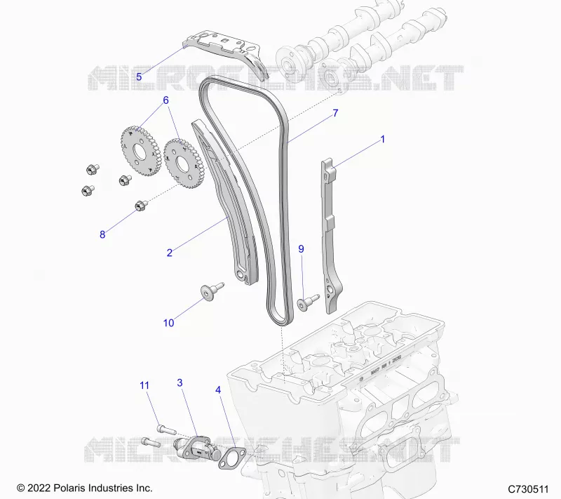 CHAINE DE DISTRIBUTION AND TENSIONER