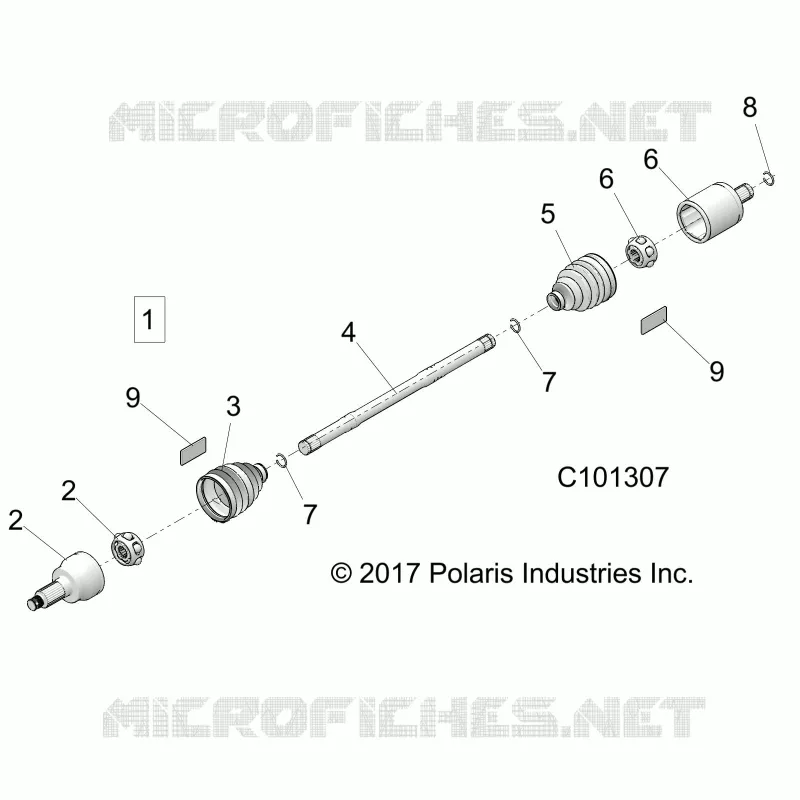 DRIVE TRAIN, ARBRE DE TRANSMISSION, FRONT