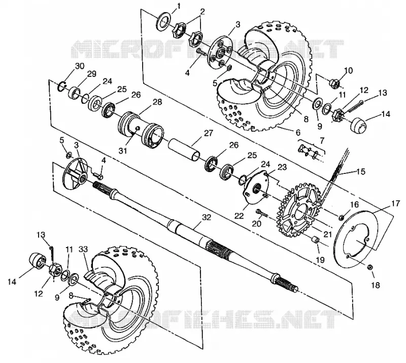 PONT ARRIERE 2X4 300 W957530 (4930053005C002)