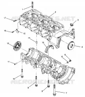CARTERS MOTEUR ASSEMBLY Storm 0965782, Storm SKS 0965582,  Euro Storm E965782, E (4931593159C014)