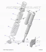 SUSPENSION, REAR SUPPORT AMORTISSEUR , ULTIMATE