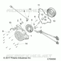 ENGINE, STATOR AND VOLANT MOTEUR