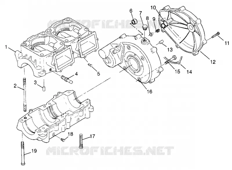 CARTERS MOTEUR SL 700 B974071, Intl. SL 700 I974071, SL 700 Deluxe B974072 and I (4940874087C004)