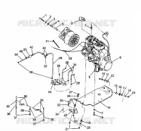 SUPPORT MOTEUR 440 XCR 0941760 (4925182518025A)