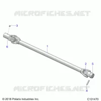 SYSTÃˆME DE TRANSMISSION, PROP SHAFT, FRONT