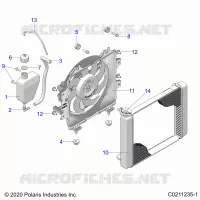 ENGINE, SYSTÃˆME DE REFROIDISSEMENT, RADIATOR, FAN &amp; OVERFLOW BOTTLE