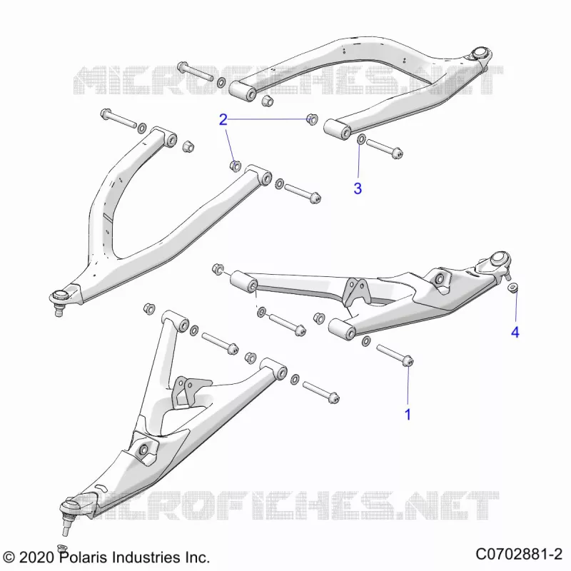 SUSPENSION AVANT CONTROL ARMS MOUNTING