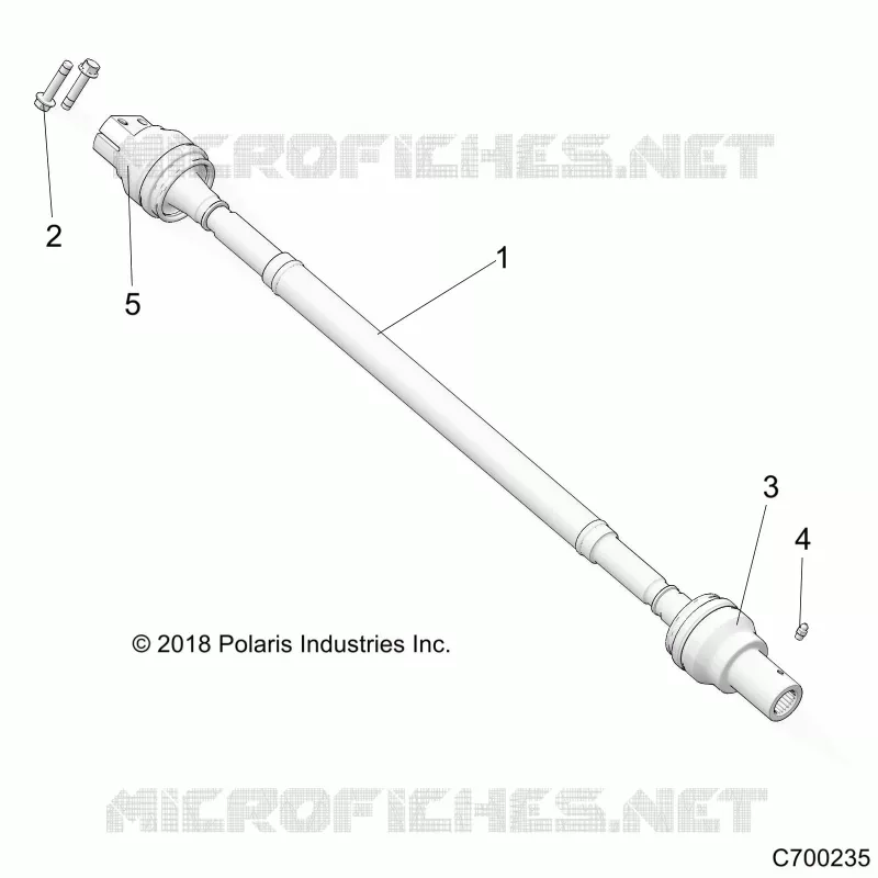 SYSTÃˆME DE TRANSMISSION, REAR PROP SHAFT