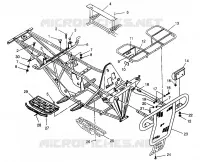 PARE CHOCS / PORTE PAQUET MOUNTING 6X6 400L