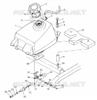 CARBURANT TANK  Scrambler 500 W97BC50A (4943074307A013)