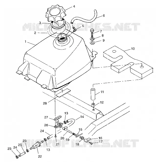 CARBURANT TANK  Scrambler 500 W97BC50A (4943074307A013)