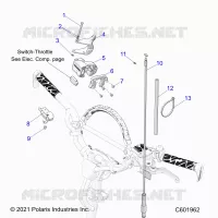 MOTEUR, THROTTLE CONTROL ASM.