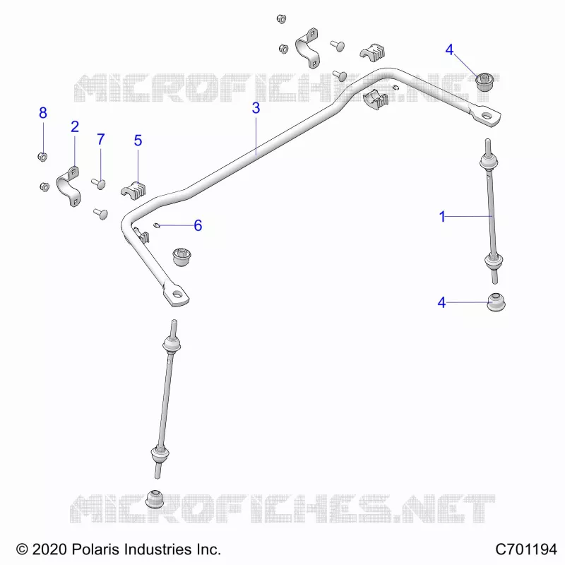 SUSPENSION, REAR BARRE STABILISATRICE