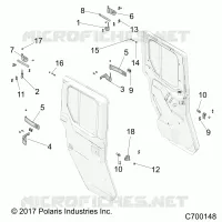 PORTES, REAR, FULL, MOUNTING