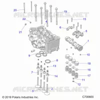 CYLINDRE HEAD AND VALVES