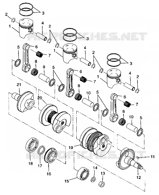 PISTON ET VILEBREQUIN