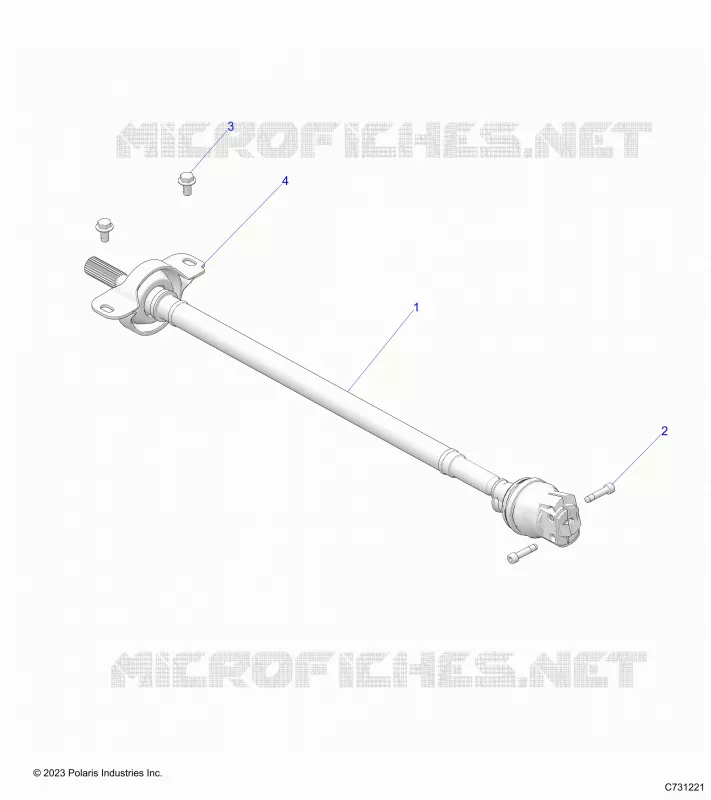 SYSTÃˆME DE TRANSMISSION, FRONT PROP SHAFT
