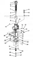 CARBURATEUR XLT SP 0966676 AND  EUROPEAN XLT SP E966676 (4931703170C013)