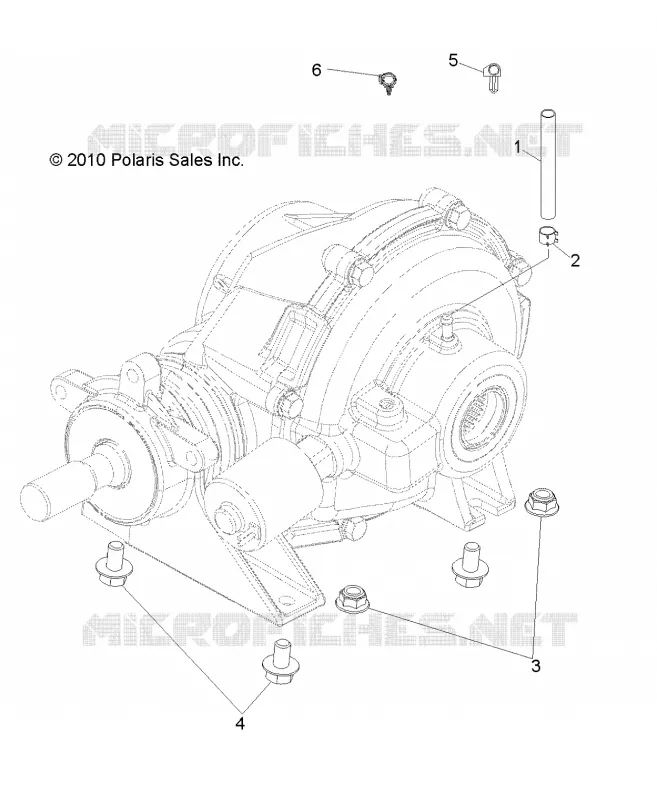 SYSTÈME DE TRANSMISSION, REAR SUPPORT PONT
