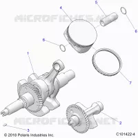 ENGINE, VILEBREQUIN, PISTON AND BALANCE SHAFT