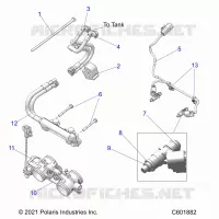 SYSTÃˆME D'ALIMENTATION, RAIL, LINES AND THROTTLE BODY