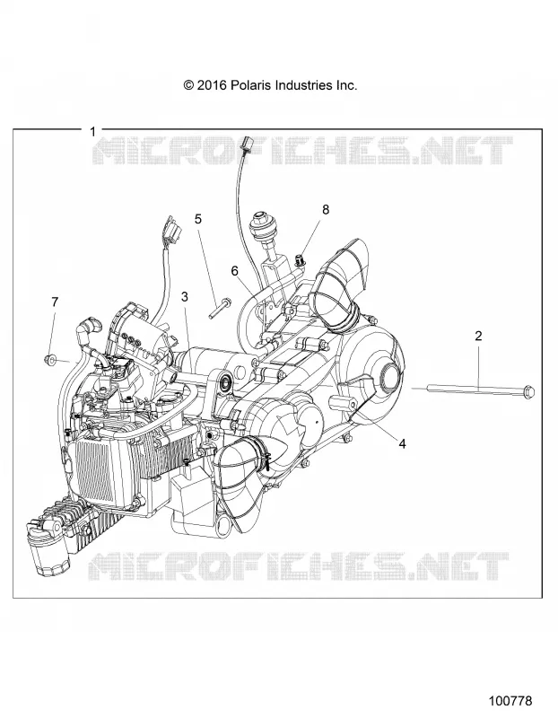 ENGINE, ENGINE AND SUPPORT TRANSMISSION