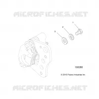 FREIN AVANT CALIPER MOUNTING
