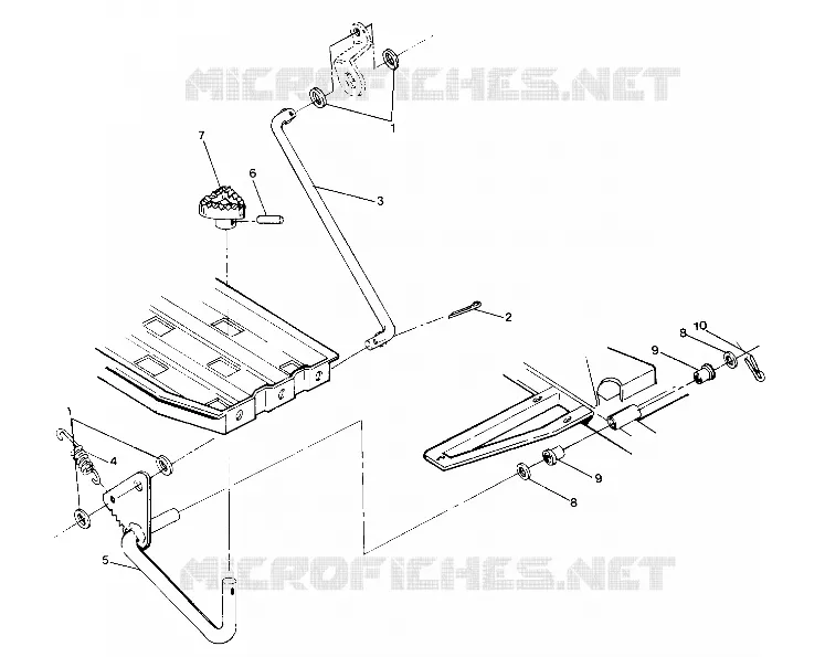PEDALE DE FREIN ASSEMBLY 4X6 (49187218720045)