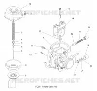 MOTEUR, CARBURATEUR, UPPER