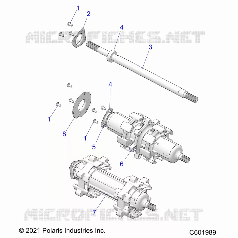 DRIVE TRAIN, JACKSHAFT AND ARBRE DE TRANSMISSION