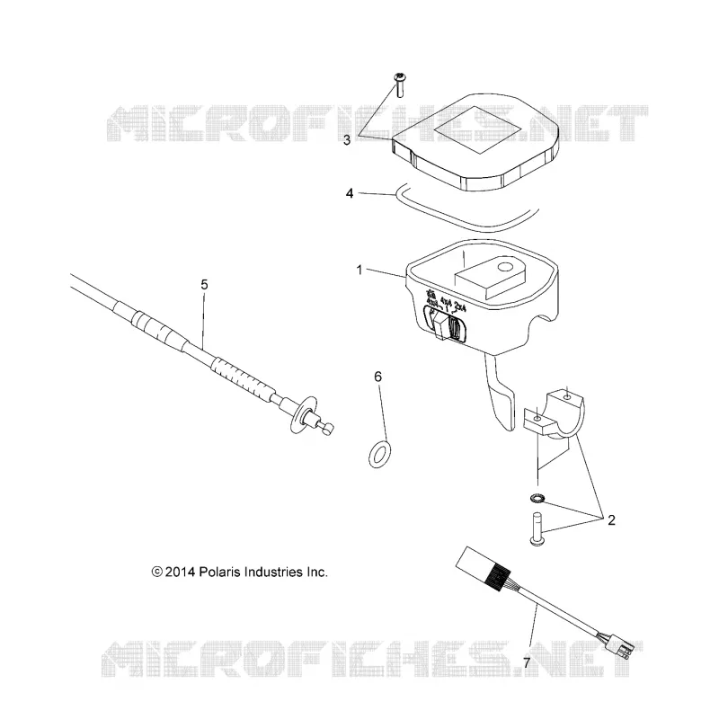 DIRECTION, CONTROLS, THROTTLE ASM. AND CABLE