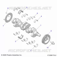 ENGINE, VILEBREQUIN AND BEARINGS
