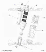 SUSPENSION, AMORTISSEUR AVANT MOUNTING