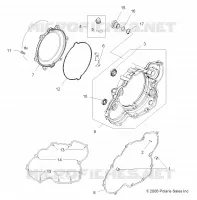 MOTEUR, COUVERCLE D'EMBRAYAGE