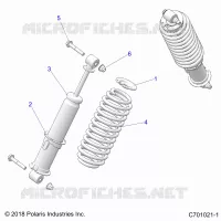 SUSPENSION, AMORTISSEUR AVANT