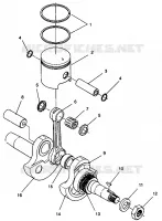 PISTON ET VILEBREQUIN STARLITE GT 0943127 (49250125010035)