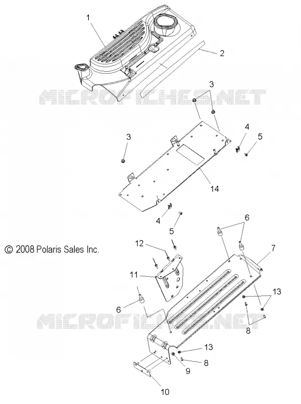 CHASSIS, PROTECTION D'EMBRAYAGE AND COVER