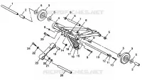BRAS DE SUSPENSION AVANT WIDETRAK LX 0982065 AND EUROPEAN WIDETRAK LX E982065 (4943884388B006)