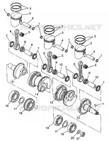 PISTON ET VILEBREQUIN STORM 0975782, STORM S.E. H975782, EUROPEAN STORM S.E (4937823782D003)