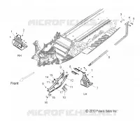 CHASSIS, PROTECTION D'EMBRAYAGE AND REPOSE PIEDS