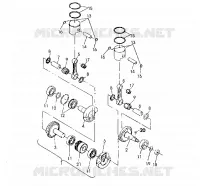 PISTON AND VILEBREQUIN  500 SP/500 SKS (4921262126041A)