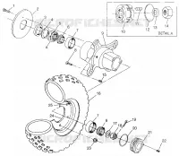 ROUE AVANT  SPORTSMAN 500 W97CH50A (4939993999B007)