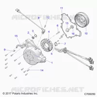 ENGINE, STATOR AND FLYROUE