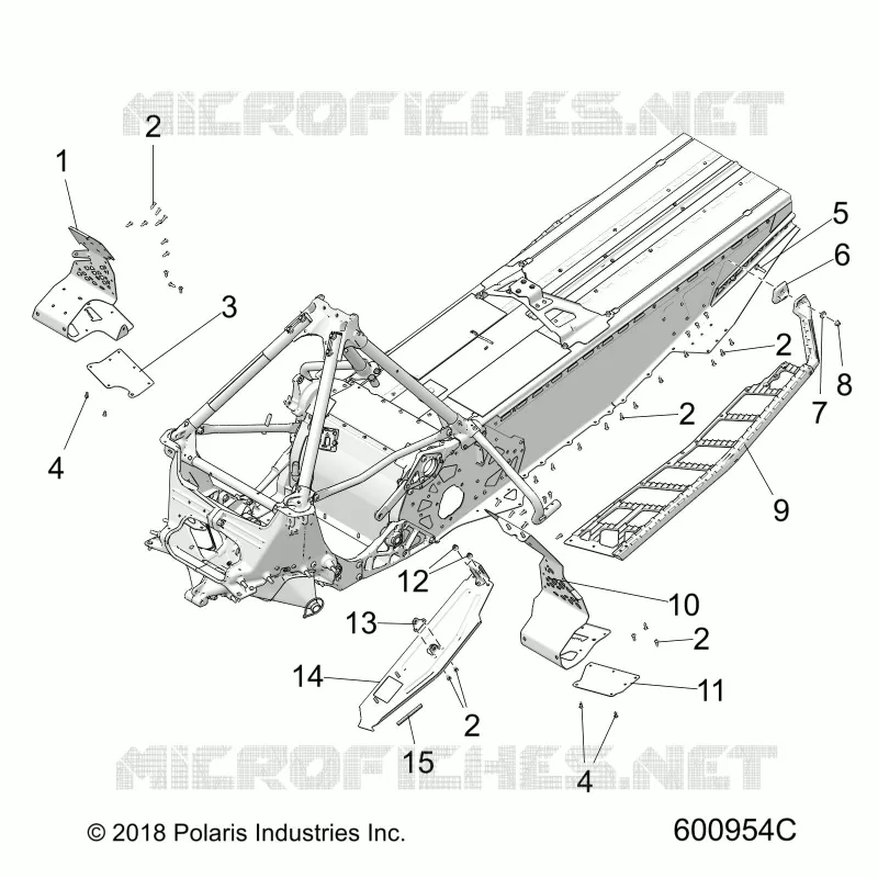 CHASSIS, PROTECTION D'EMBRAYAGE/FOOTRESTS/RUNNING BOARDS