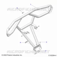 CARROSSERIE ARRIERE BUMPER, TRAIL