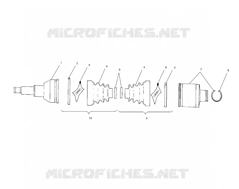 ARBRE DE TRANSMISSION ARRIERE