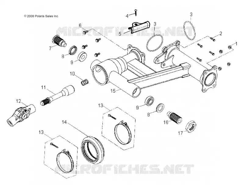 CHASSIS, REAR SWING ARM
